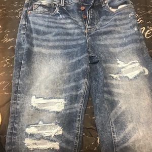 Maurices size 8 jeans.  Fit is relaxed.  Only worn twice